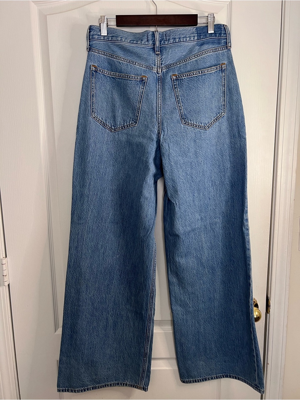 Abercrombie & Fitch Light Blue the Wide-Leg High-Rise Jeans size 29/8L - Picture 6 of 10